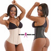 "CLASSIC SNATCH" 3 ROW HOOK ~ BLACK LATEX~LONG TORSO~WAIST TRAINER (QUICK SHIP)